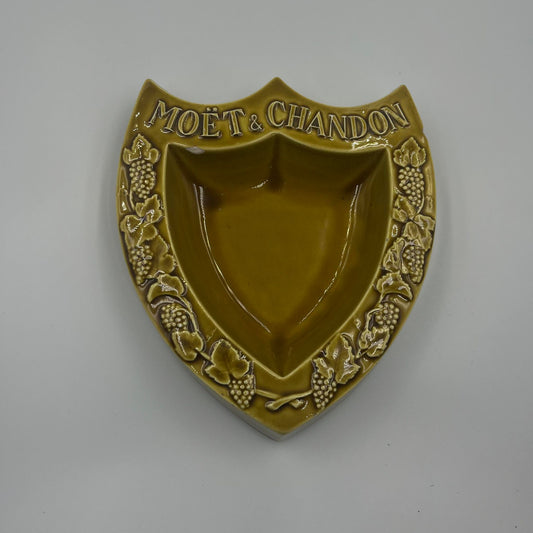Vintage Dom Perignon Cigar Ashtray yellow